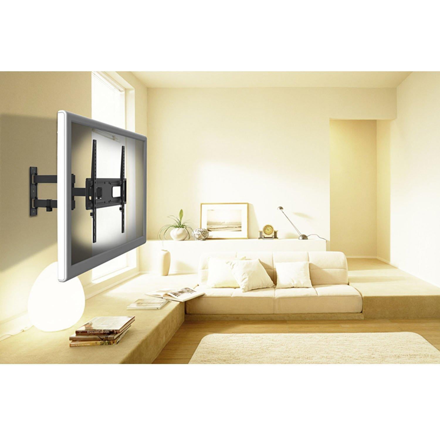 Primecables Tv Wall Mount Bracket With Full Motion Articulating Arm For Most 26 55 Inch Walmart Canada