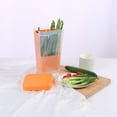 thumbnail image 4 of CSSJKYJ Fresh Herb Keeper for Refrigerator, Clear BPA-Free Herb Saver, Storage Container for Cilantro, Parsley Orange, 4 of 7