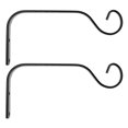 thumbnail image 1 of 2 Pcs Metal Coat Hanger Plant Pot Hanging Hooks Wall Plant Bracket Wrought Iron Plant Hook Bird Feeder Hanger, 1 of 2