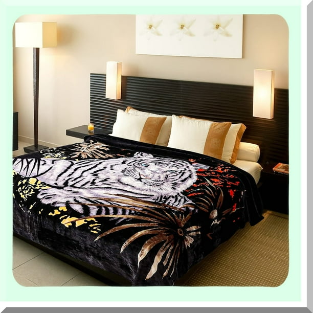 Blanket with tiger design sale
