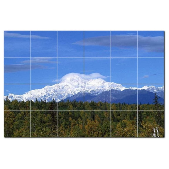 Winter Photo Ceramic Tile Mural Kitchen Backsplash Bathroom Shower 406412-XL64