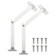 thumbnail image 1 of 2Pcs 4.3" Folding Lid Support Hinges, Lift Up Stay Hinge with Screws, Silver, 1 of 7