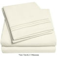 thumbnail image 3 of Luxury 5 Piece Bed-In-A-Bag Down Alternative Comforter & Sheet Set, Queen, Ivory By Sweet Home Collection, 3 of 5