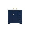 thumbnail image 3 of Elegant Kitchen and Bath 36 inch Single bathroom vanity in  Blue, 3 of 8