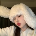 thumbnail image 6 of Cute Photo Props Headwear Bunny Ears Long Rabbit Ears Hat Beanies Cap Winter Hat Girls Beanie BLUE, 6 of 8