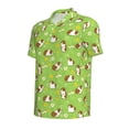 thumbnail image 3 of Daiia Guinea Pigs Pattern Men’s Polo Shirts,Solid Deck Shirt,Classic Fit, Breathable Cotton Polo for Casual and Sport Wear-Medium, 3 of 9