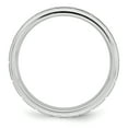thumbnail image 2 of Sterling Silver Rhodium-plated 6mm Brushed Fancy Band Size 11 QQWB110BRH-11, 2 of 5