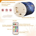 thumbnail image 4 of WOBOGO Size Combo Candle Flickering Flameless with Remote Control and Timer for Romantic Atmosphere Starry Night Sky with Fireflies, 4 of 7