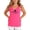 Neon Pink Tank Top, variant on Namast'ay in Bed Tank Top for Women and Teens Funny Yoga and Meditation Tee Lotus Flower Shirt Black Tank Top Small