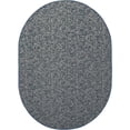 thumbnail image 1 of Indoor Outdoor custom size area rugs made in USA comes in Ten colors and Nine shapes rectangular,round,square,runners,oval,hexagon,octagon,half round - Blue, 8' x 10' Oval Area Rugs, 1 of 1