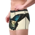 thumbnail image 2 of Pofeuu Blue Black Butterfly Art Print Men’s Boxer Briefs, Moisture-Wicking Underwear, Regular,Trunk-X-Large, 2 of 5