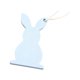 thumbnail image 3 of Adorno colgante de madera con texto en inglés "Happy Easter" para decorar el hogar en vacaciones. Conejo de color azul, 3 of 9