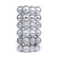 thumbnail image 3 of Uutvery 36Pcs Christmas Ball Set Electroplated Christmas Tree Ornaments Shiny Decorative Hanging Balls for Holiday Party Home Decorations Silver, 3 of 7
