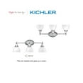 thumbnail image 3 of Kichler Lighting - Pocelona - Three Light Bath Fixture  Chrome Finish with Glass, 3 of 3