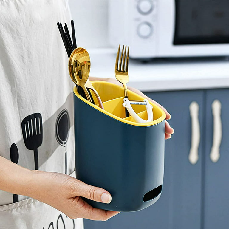Homgreen Kitchen Utensil Holders Cutlery Drying Rack for Counter