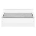 thumbnail image 2 of Tailzzz Winston Small Elevated Wooden Pet Bed with Plush Mattress, White, 2 of 17