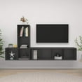 thumbnail image 4 of vidaXL TV Cabinet Set 3 Piece Chipboard Wall Mounted Furniture Multi Colors, 4 of 11