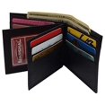thumbnail image 3 of RFID Blocking Men's Leather Wallet Bifold Multi Card ID Holder, 3 of 16