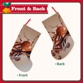 thumbnail image 2 of Picia Coffee Beans Chocolate Splash for 18in Christmas Stockings, Xmas Stocking for Kids, Holiday and Family Stocking for Fireplace or Party Decoration, 2 of 7