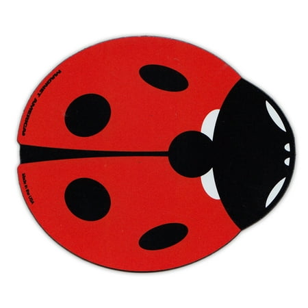 Good Luck Wishes Cards - Magnetic Bumper Sticker - Red Ladybug (Lady Bug) Design - Good Luck, Make a Wish - 4