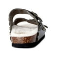 thumbnail image 3 of Scoop Women's Studded Faux Shearling Double Strap Sandals, 3 of 5