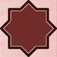 thumbnail image 1 of Ahgly Company Machine Washable Indoor Square Transitional Pastel Pink Area Rugs, 8' Square, 1 of 7