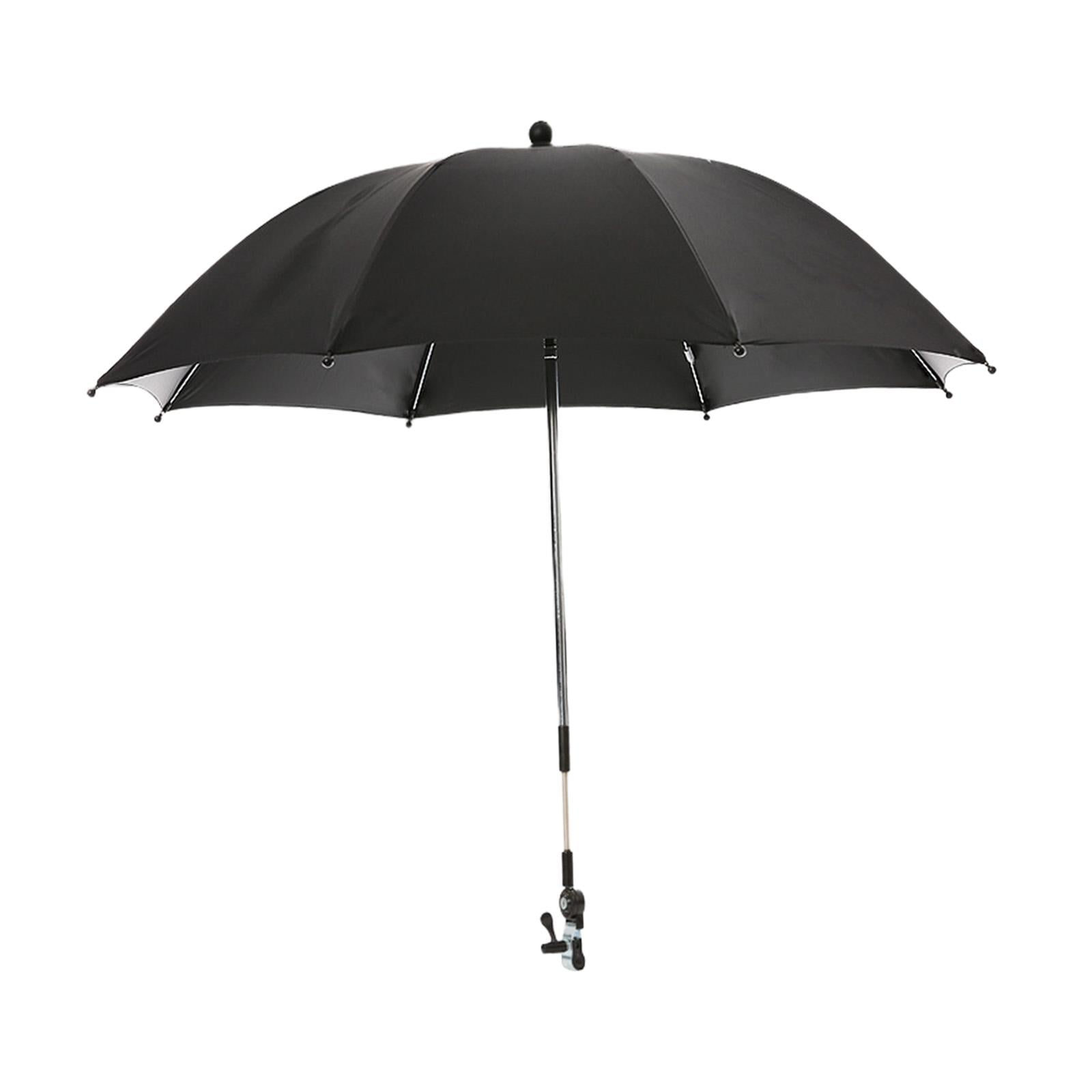 harayaa Baby Pram Umbrella with Clamp Baby Stroller Parasol Universal Summer 360 Degree black
