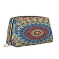thumbnail image 2 of Cauagu Round Mandala Print Large Cosmetic Bag,Portable Cosmetics Pouch Travel Makeup Bag Large Capacity Travel Makeup Case Organizer Makeup Brush Organizer, 2 of 8