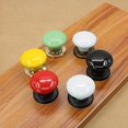 thumbnail image 3 of 4 Pcs Self-Stick Resin Cabinet Knobs Pull Handle Round Shape Drawer Auxiliary Pulls Handle Helper Kitchen Sliding Door Window Wardrobe Handle Sticker Cupboard Knobs (Red), 3 of 6
