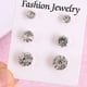 thumbnail image 3 of Pendientes de tuerca de Aleación de plata Bling Bling, 3 of 3