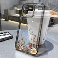 thumbnail image 4 of Transparent Flower Phone Case For iPhone 11 Case for iPhone 13 12 14 16 15 Pro Max XR XS X 7 8 SE Aesthetic Floral Cover Funda OA71 For iPhone 16 Plus, 4 of 6