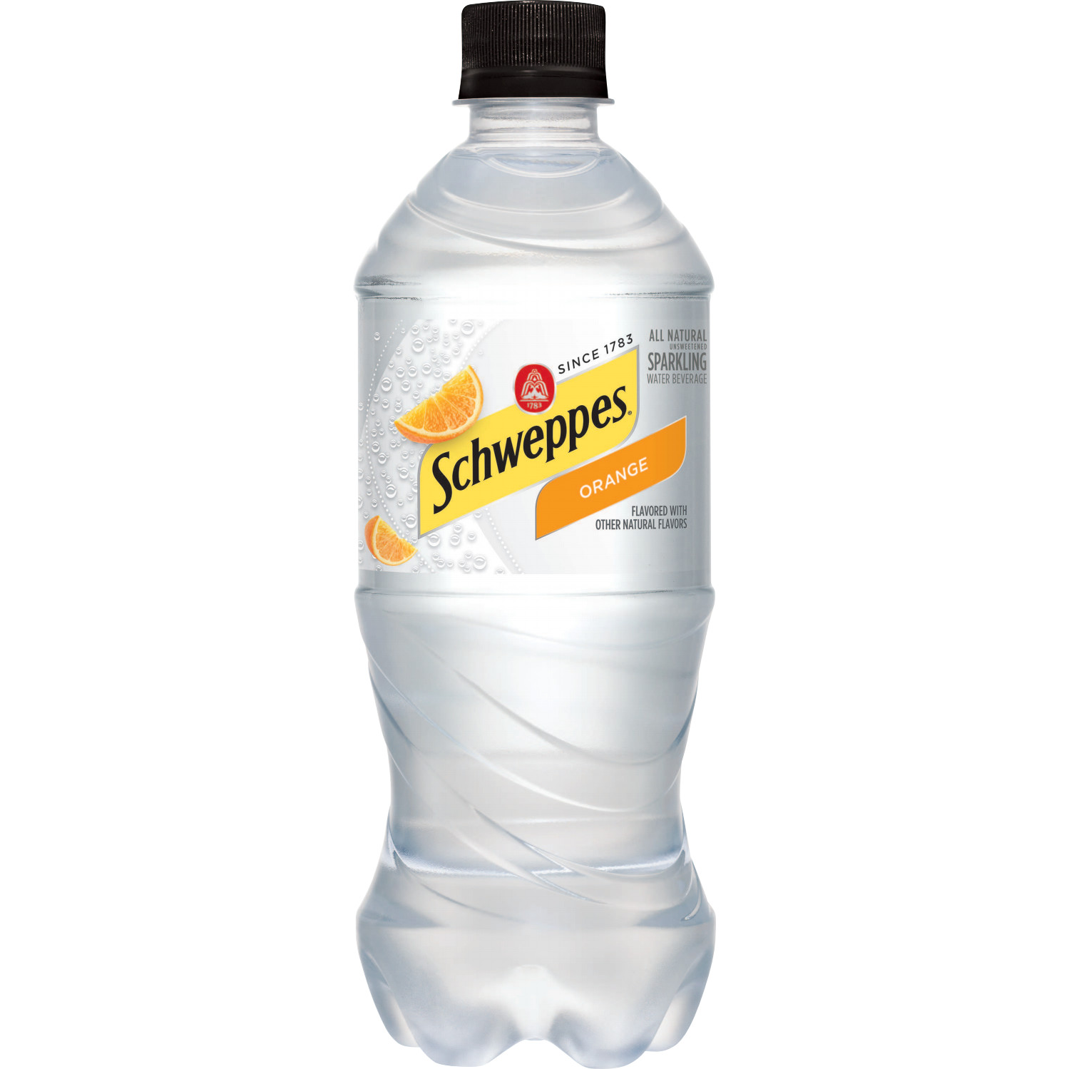 Schweppes Sparkling All Natural Unsweetened Orange Water, 20 Fl. Oz