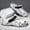 White, variant on Men's Camo Clogs - Lightweight Tactical Clogs with Adjustable Backstrap - Non-Slip Soft Sole Summer Sandals for Beach & Outdoor - Comfortable Water Shoes & Slippers - 3 Color Camouflage