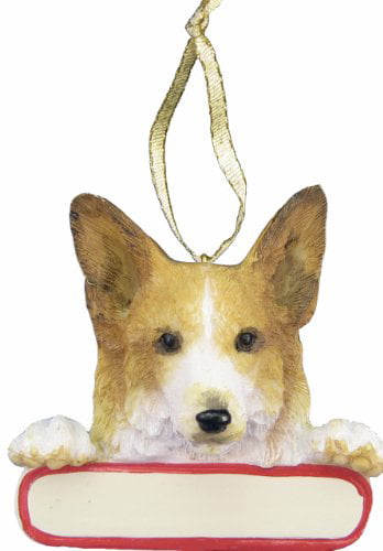 Great as Christmas Gift! Corgi Dog in Chair Ornament Custom with Name 