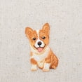 thumbnail image 2 of Dog - Pets - Corgi Puppy - Iron on Embroidered Patch Applique, 2 of 2