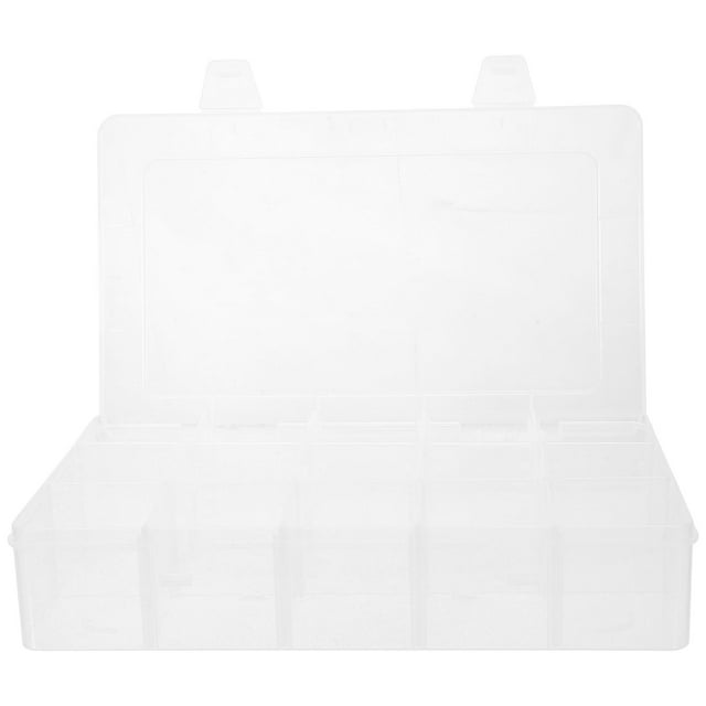 KAKOWELY Electronic Components Box Divided Box Electronic Components Classification Storage Box Removable Beads Storage Case10.94"X6.69"X2.24"