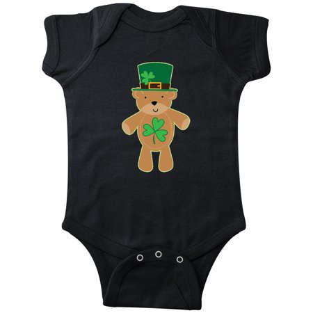 

Inktastic St Patricks Day Irish Teddy Bear Shamrock Gift Baby Boy or Baby Girl Bodysuit