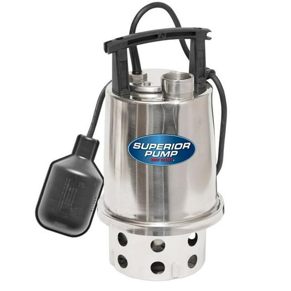 Superior Pump 92875 0.5 HP Main Drain Utility Pump with Automatic Switch
