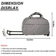 thumbnail image 6 of Rolling Duffle Bag with Wheels, 24" Trolley Travel Bag, Carry On Luggage Travel Suitcase, Overnight Weekender Bag for Unisex Adult, 6 of 6
