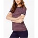 thumbnail image 2 of Blusa con botones en la parte trasera Anne Klein Azul Mediana, 2 of 2