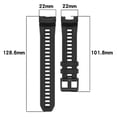 thumbnail image 5 of 22mm Silicone Strap Compatible with Garmin Instinct 3 Solar/Instinct 3 AMOLED 45mm Replacement Strap, 5 of 5