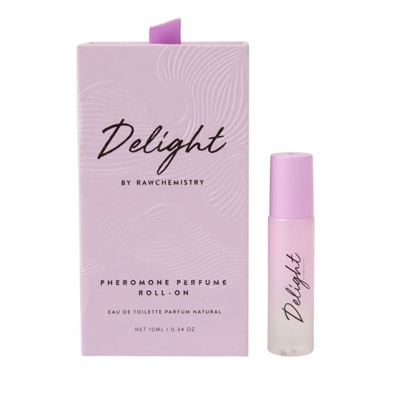 RawChemistry Delight Pheromone Infused Roll On Travel Size Perfume Oils for Women I White Musk Vanilla Perfume for Women