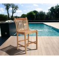 thumbnail image 3 of Outdoor Living and Style 5-Piece Eden Teak Traditional Slatted Back Square Patio Bar Set 46", 3 of 5