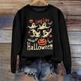 thumbnail image 2 of IDOCLOTHES Halloween Sweatshirt Women Long Live Pumpkin Spooky Ghost Fall Outfits 2026 Trendy Graphic Going Out Tops Womens Fashion Clothing Black, S, 2 of 5