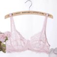 thumbnail image 2 of LYEAA Lace Bras for Women Underwire Push Up Bras Supportive Lightweight Breathable Soft Comfortable Everyday Bra Pink 34, 2 of 5