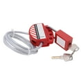 thumbnail image 4 of Cable Lock, 1.8 Meters Stainless Steel Fine Workmanship High Temp Resistance High Reliability Steel Cable Lock  For Home For Factory For Industry, 4 of 8