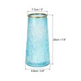 thumbnail image 2 of Uxcell Glass Flower Vase, Floral Vase with Gold Mouth Table Centerpieces, Blue, 2 of 6