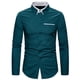 thumbnail image 1 of pstuiky Camisas suaves de manga larga para hombre, Camisa formal con estampado de color para hombre y blusa de manga larga con cuello vuelto salir tops m, 1 of 3