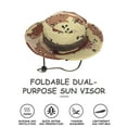 thumbnail image 5 of Fesfesfes Outddor Sun Hat Bucket Hat Unisex Summer Bush Fishing Hiking Round Camouflage Cap, 5 of 5