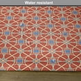 thumbnail image 6 of Ambesonne East Place Mats Set of 4, Curvy Lines Circles Tile, Standard Size, Scarlet Lavender, 6 of 6